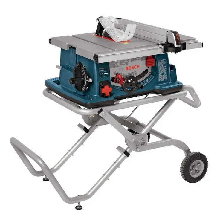 Bosch 15 Amp 10 in. Corded Portable Jobsite Table Saw with Gravity Rise Wheeled Stand, photo 3 of 4