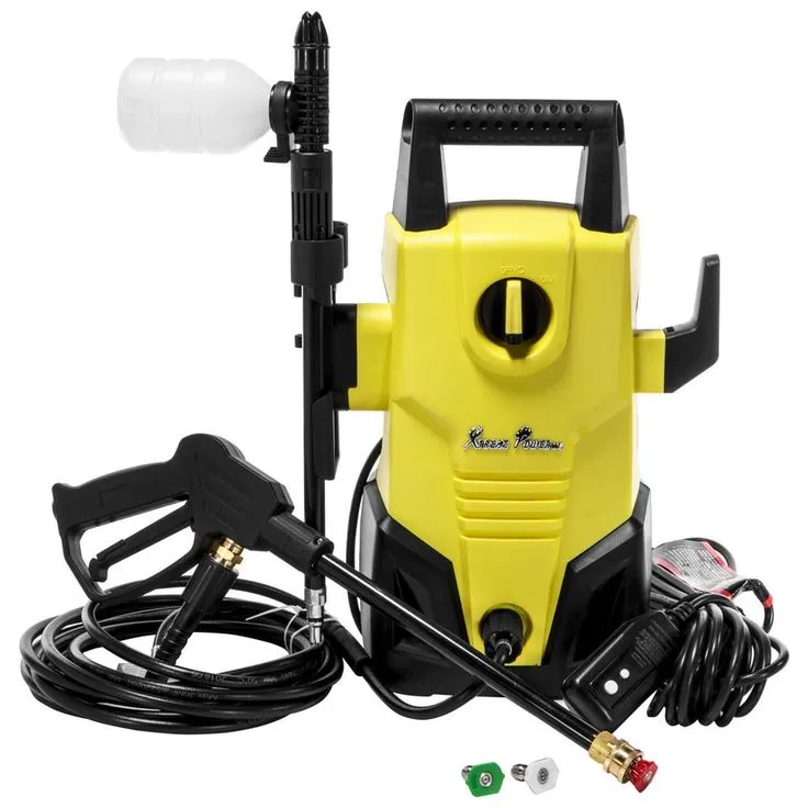 XtremepowerUS 1300 PSI 1.2 GPM Mini Electric Hot/Cold Water Pressure Washer with Spray Gun, Reel Hose, Max Jet XP2000S, photo 4 of 5