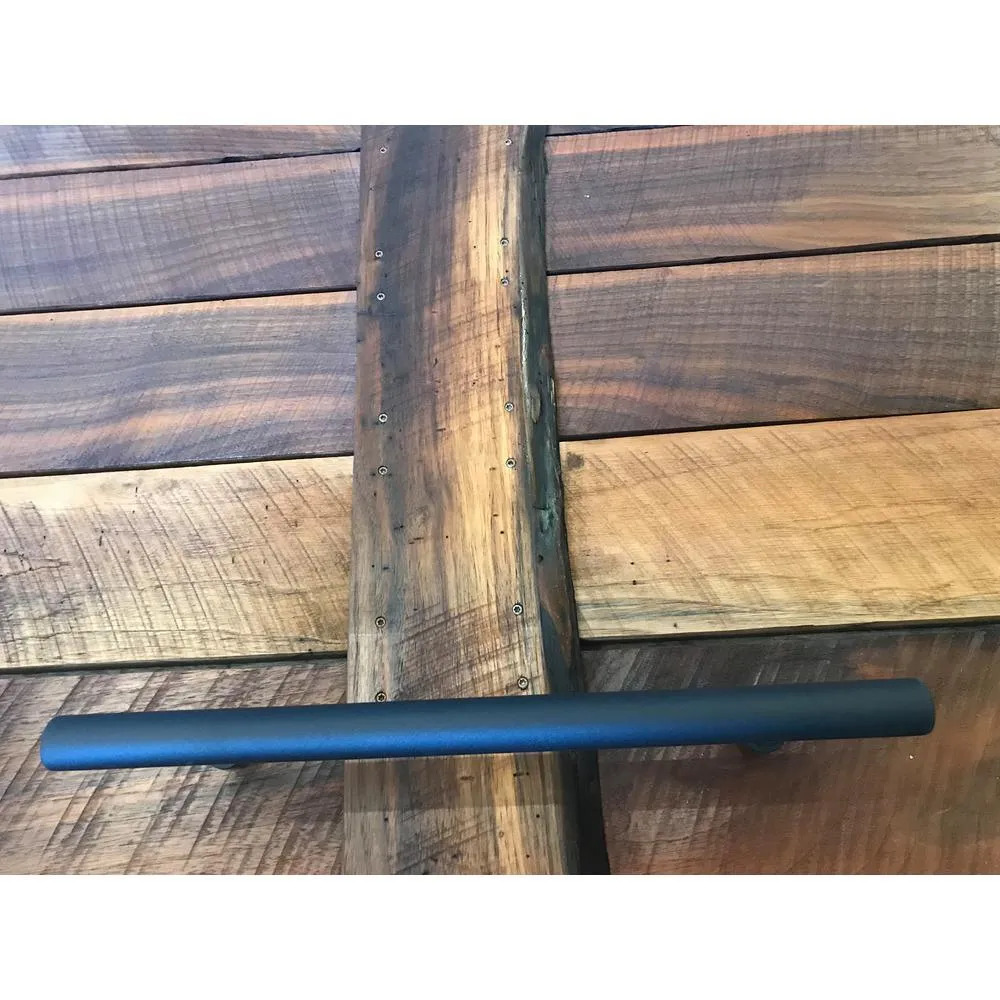 15-3/4 in. Black Barn Door Hardware Round Pull Handle, photo 2 of 2