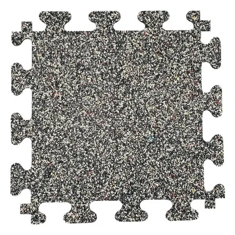 Rubber Gym/Exercise Flooring Tiles with Nike Grind