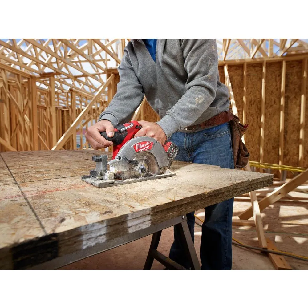 M18 FUEL 18-Volt Lithium-Ion Brushless Cordless 6-1/2 in. Circular Saw (Tool-Only), photo 10 of 16