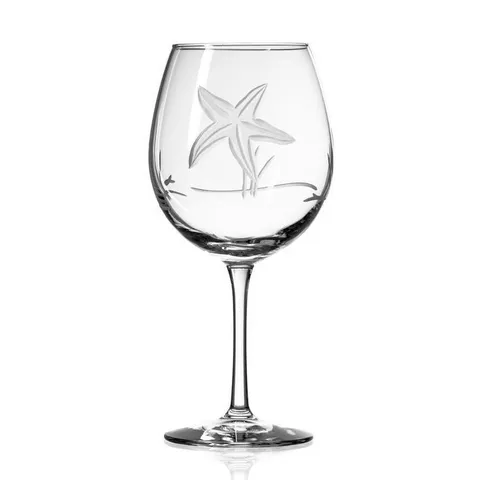Starfish 18 fl. oz. Balloon Wine Glasses (Set of 4)