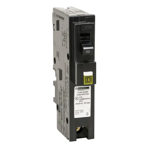 Homeline 20 Amp Single-Pole Plug-On Neutral Combination Arc Fault Circuit Breaker