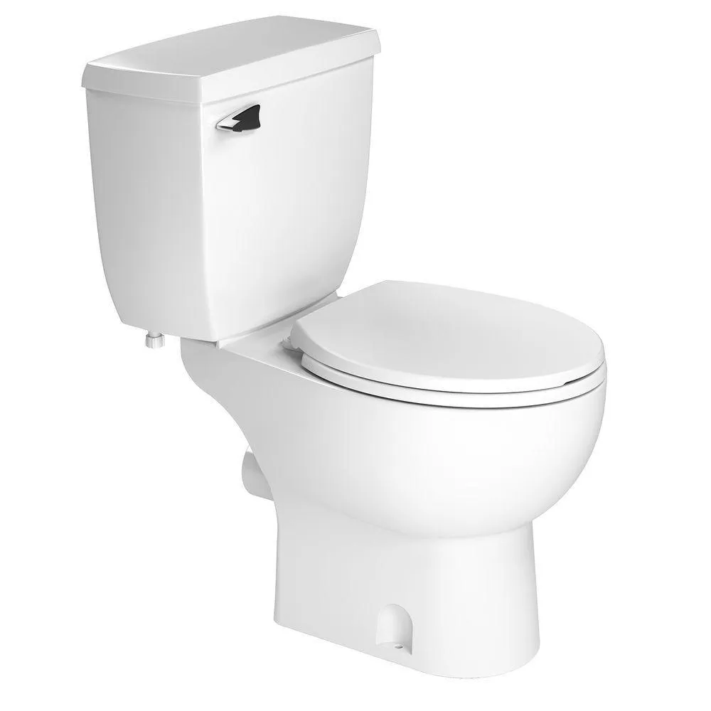 2-Piece 1.28 GPF Single Flush Elongated Toilet in White, photo 3 of 3
