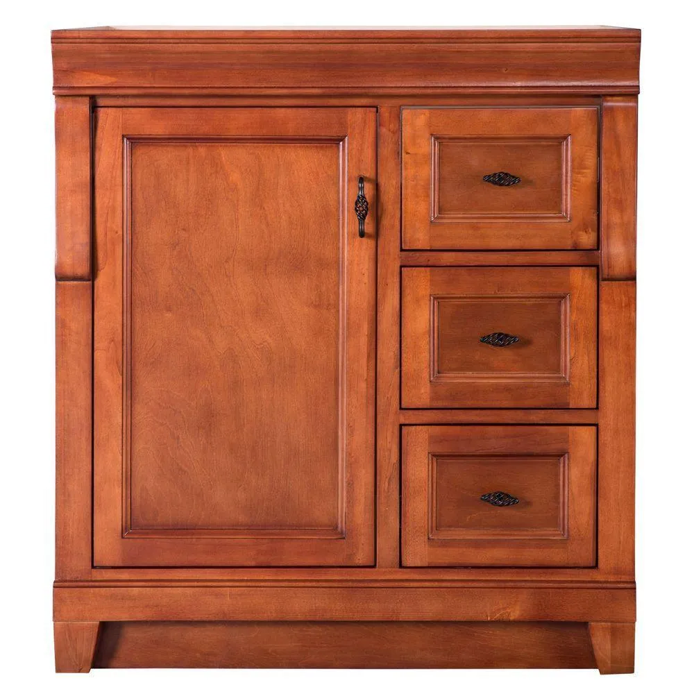 Naples 36 in. W Bath Vanity Cabinet Only in White with Right Hand Drawers, photo 17 of 42