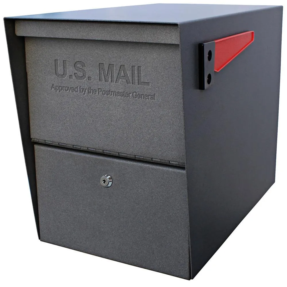 Mail Boss Package Master Locking Post-Mount Mailbox with High Security Reinforced Patented Locking System, Black, photo 11 of 13