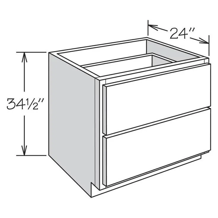 allen + roth Aveley 36-in W x 34.5-in H x 24-in D Linen Maple Drawer Base Semi-Custom Cabinet, photo 6 of 6