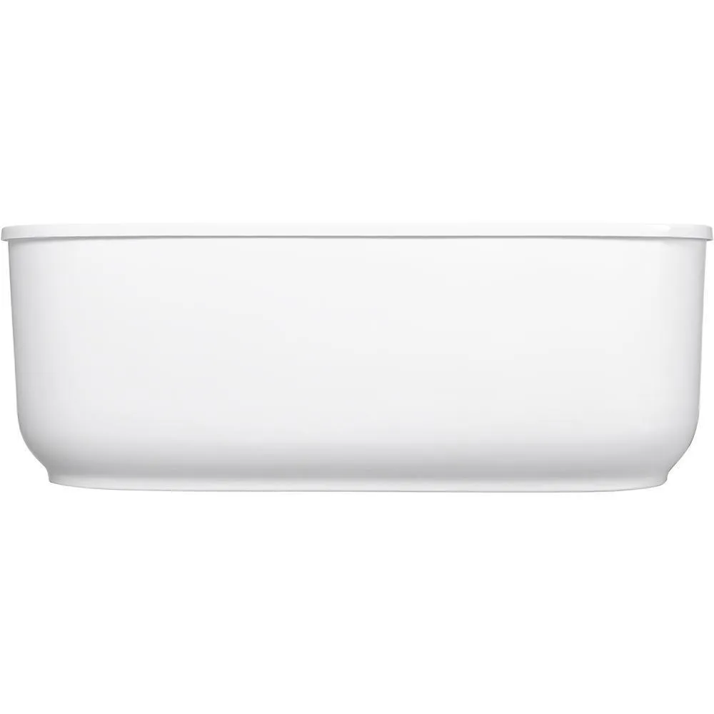 Spectacle 60 in. x 32 in. Acrylic Oval Freestanding Bathtub with Overflow and Drain, photo 4 of 13