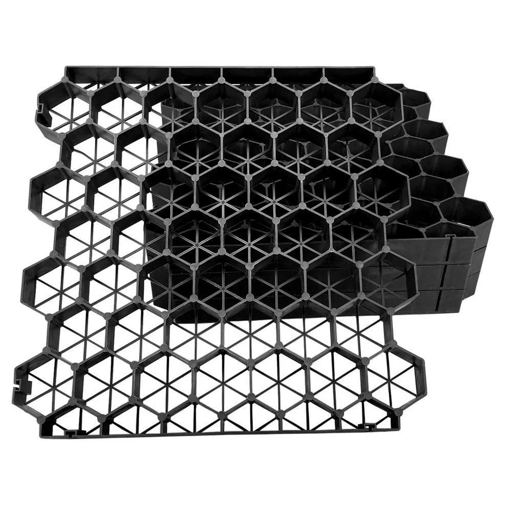 19.7 in. x 19.7 in. x 1.9 in. Green Permeable Plastic Grass Pavers for Parking Lots, Driveways (4 Pieces/11 sq.ft.), photo 10 of 10