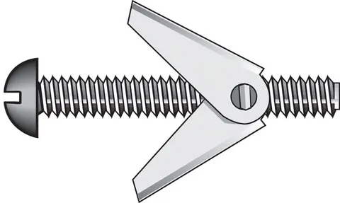 1/8 × 2 in Truss Head Steel Toggle Bolts (50-Pack)