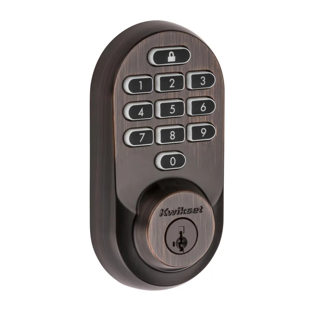 Kwikset HALO Satin Nickel Keypad Wi-Fi Electronic Single-Cylinder Smart Lock Deadbolt featuring SmartKey Security, photo 8 of 8