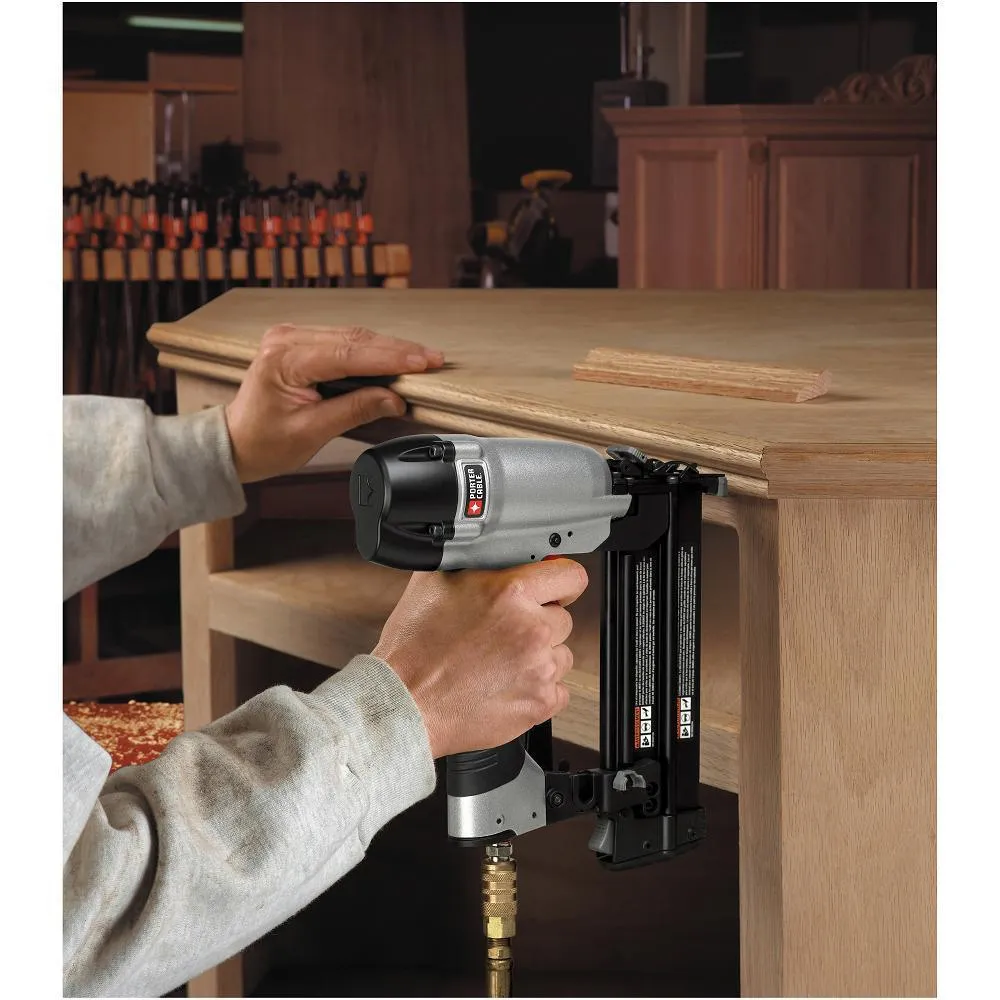 PORTER-CABLE 18-Gauge Pneumatic Brad Nailer Kit with Bonus Pneumatic 16-Gauge 2-1/2 in. Nailer Kit, photo 12 of 14
