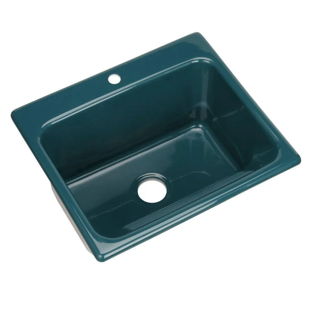 Kensington Drop-In Acrylic 25 in. 1-Hole Single Bowl Utility Sink in White, photo 16 of 17