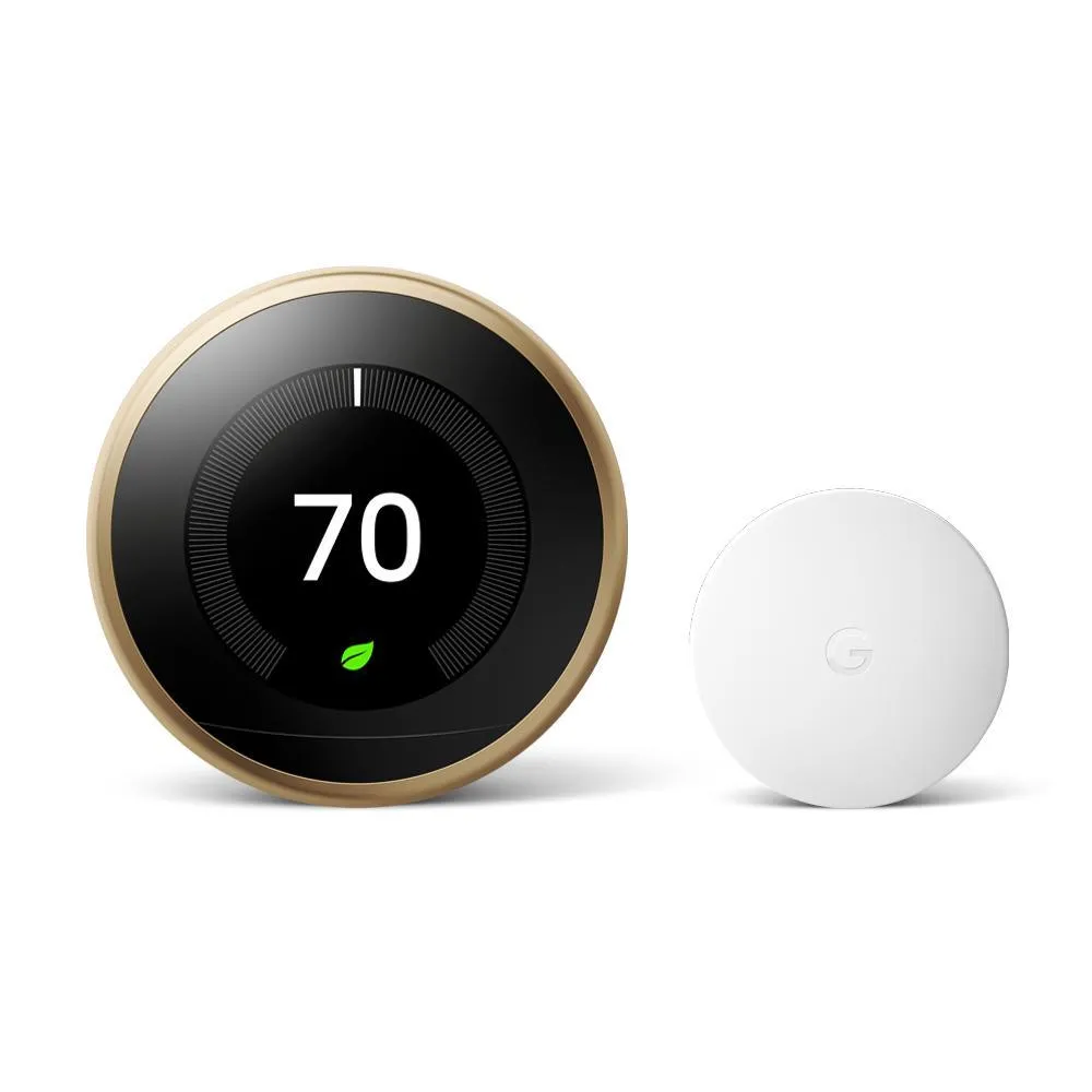 Nest Learning Thermostat 3rd Gen in White and Google Nest Temperature Sensor, photo 9 of 11