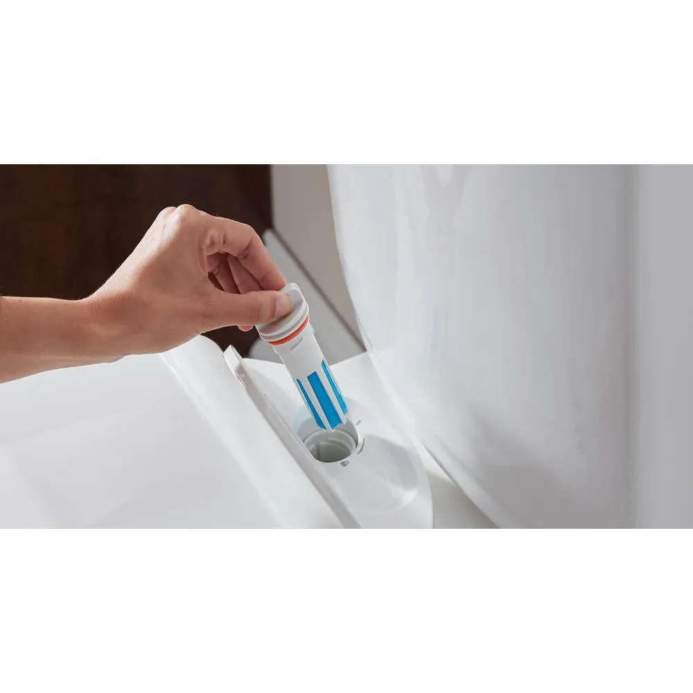 VorMax Plus Tall Height 2-Piece 1.28 GPF Single Flush Elongated Toilet in White with Slow Close Seat, photo 2 of 11
