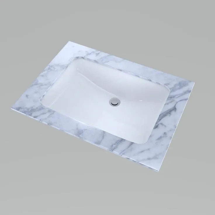 TOTO 21 in. Undermount Bathroom Sink with CeFiONtect in Cotton White, photo 2 of 3