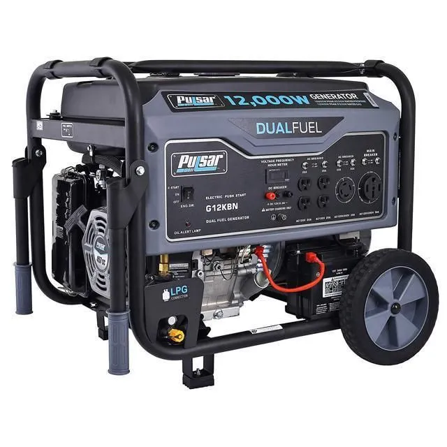 Pulsar 12,000W Dual Fuel Portable Generator in Space Gray with Electric Start, G12KBN, photo 5 of 5
