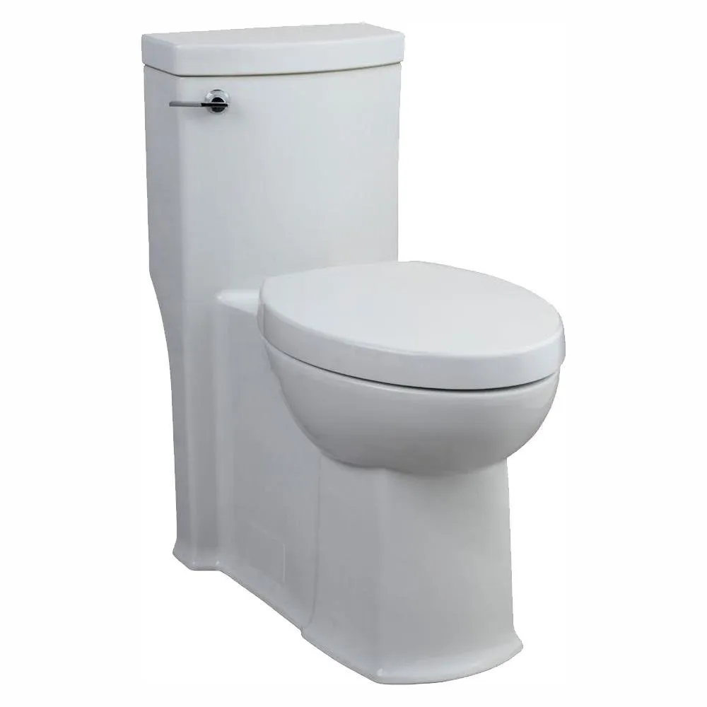 Boulevard Tall Height 1-Piece 1.28 GPF Single Flush Elongated Toilet in Linen, Seat Included, photo 7 of 8