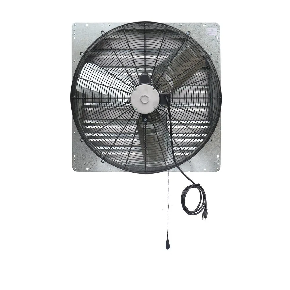 iLIVING 5088 CFM Silver Electric Powered Gable Mount Shutter Fan/Vent, photo 2 of 10