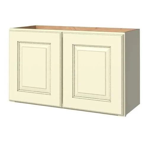 allen + roth Annscroft 30-in W x 18.125-in H x 12-in D Hazelnut Maple Door Wall Semi-Custom Cabinet, photo 5 of 6
