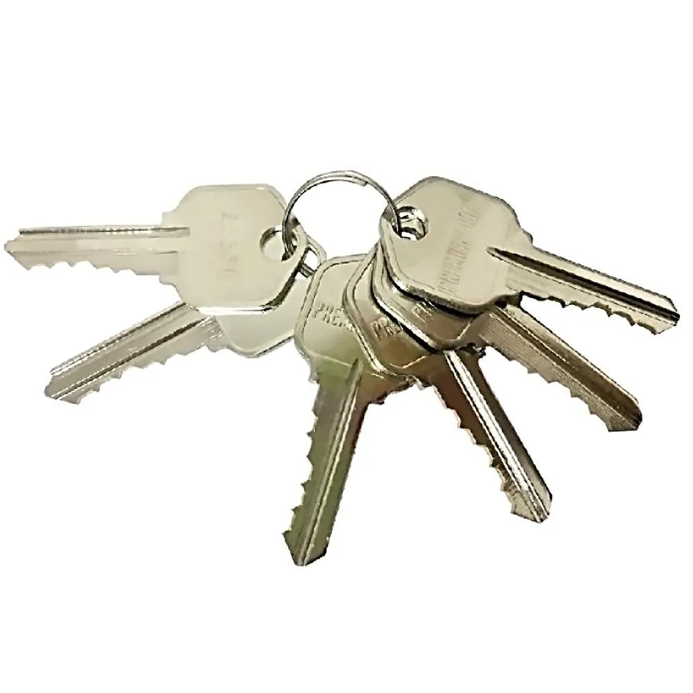 Stainless Steel Entry Door Knob Combo Lock Set with Deadbolt and 36 Keys Total, (6-Pack, Keyed Alike), photo 3 of 6