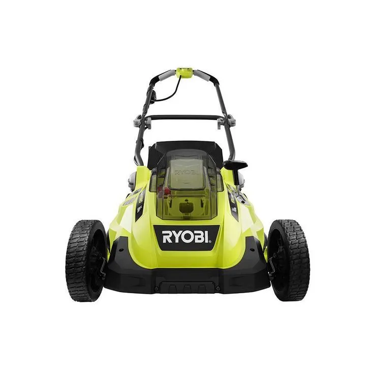 RYOBI 16 in. One+ 18-Volt Lithium-Ion Hybrid Walk Behind Push Lawn Mower - Two 4.0 Ah Batteries/Charger Included, photo 7 of 10