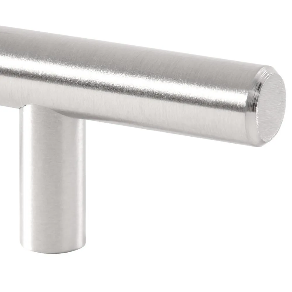 Dynasty Hardware European Style 3 in. (76 mm) Center-to-Center Satin Nickel Bar Cabinet Pull (15-Pack), photo 3 of 4