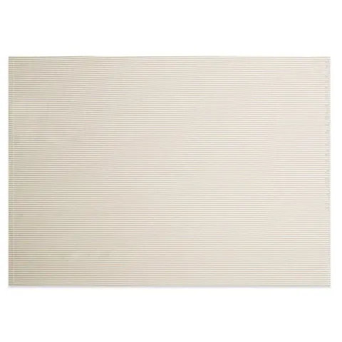 Ticking Rectangle and White Cotton Tablecloth