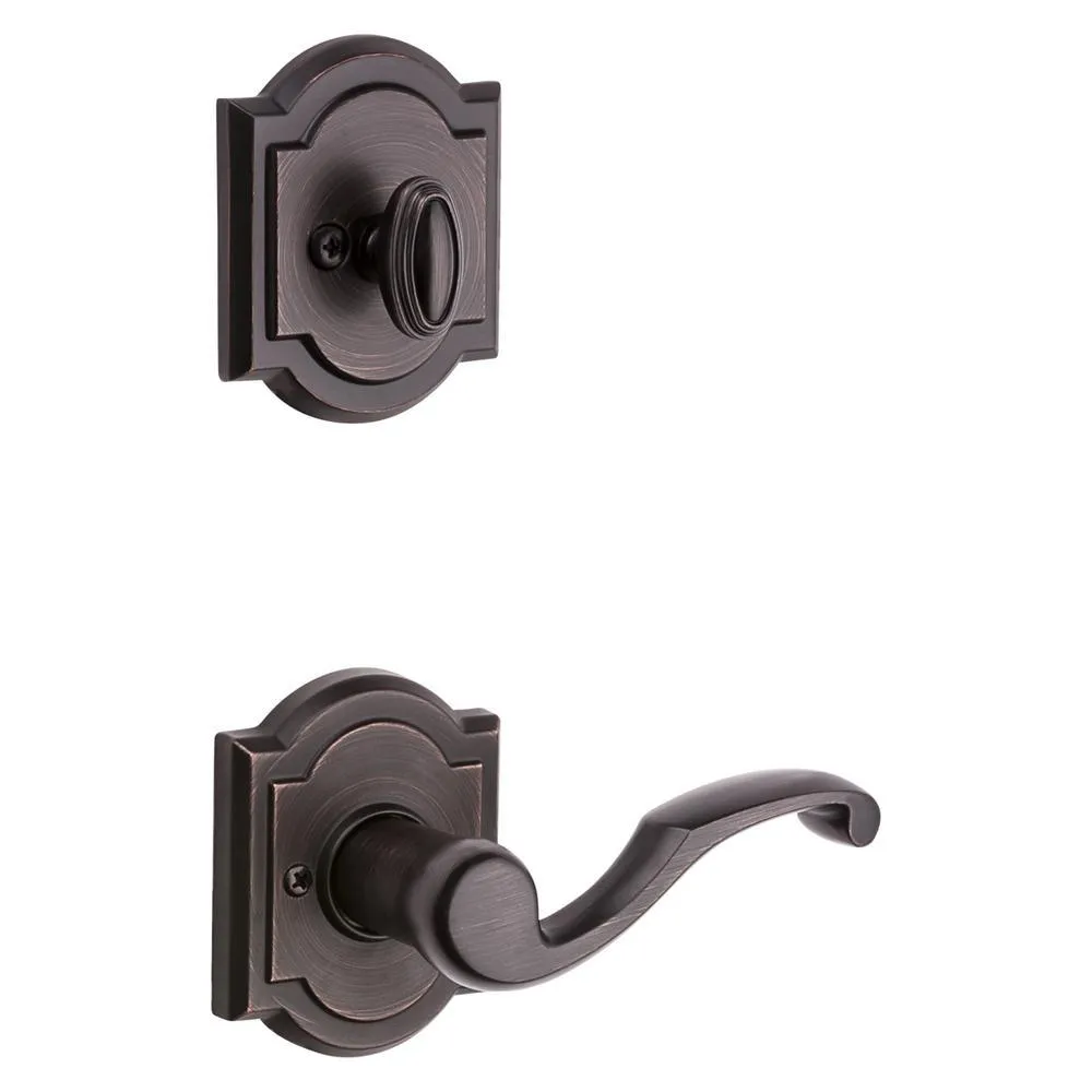 Prestige Pistoria Single Cylinder Venetian Bronze Door Handleset w/ Arch Rose Madrina Door Lever Feat SmartKey Security, photo 7 of 12