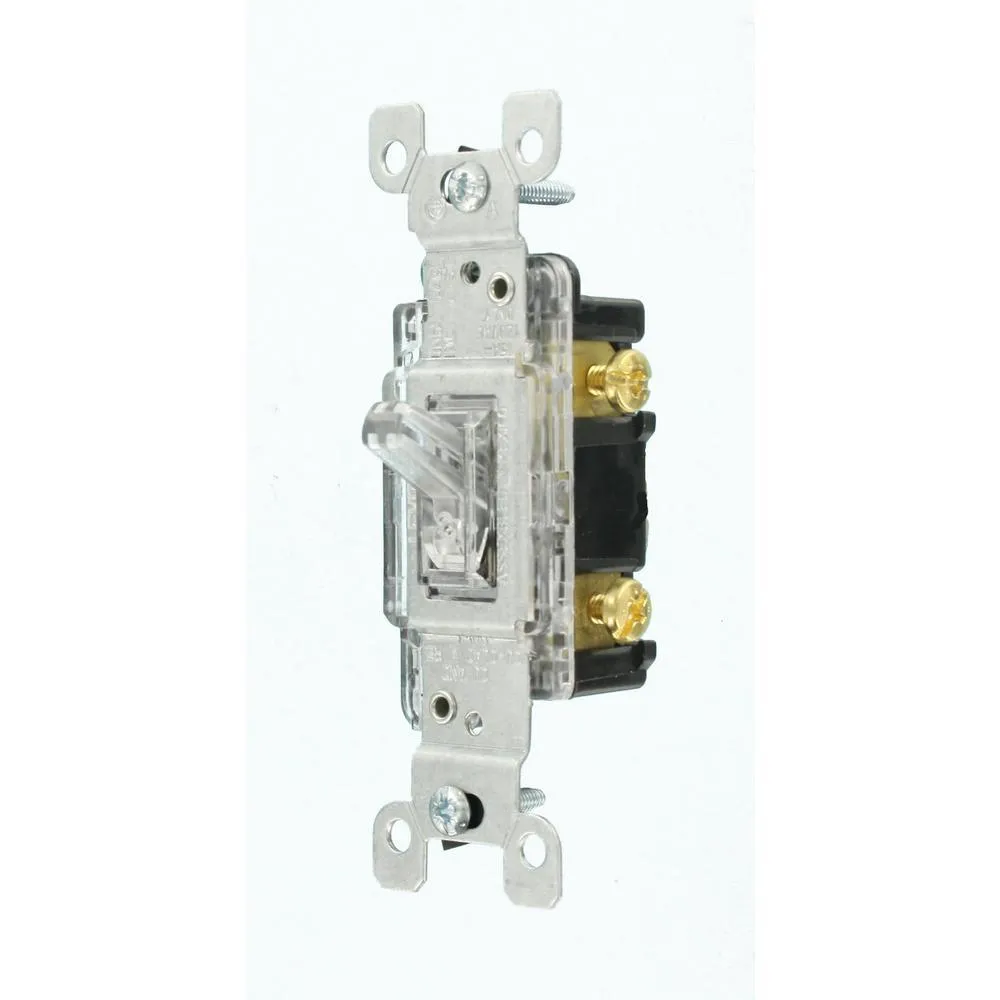 15 Amp Illuminated Toggle Switch, Clear, photo 3 of 4