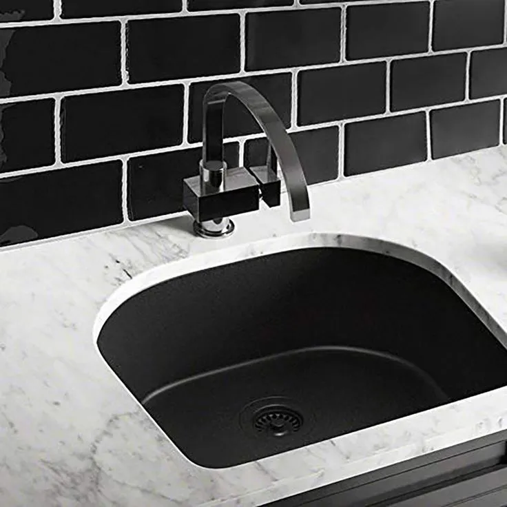Subway Black 12 in. W x 12 in. H Peel and Stick Decorative Mosaic Wall Tile Backsplash (5 Tiles), photo 5 of 6