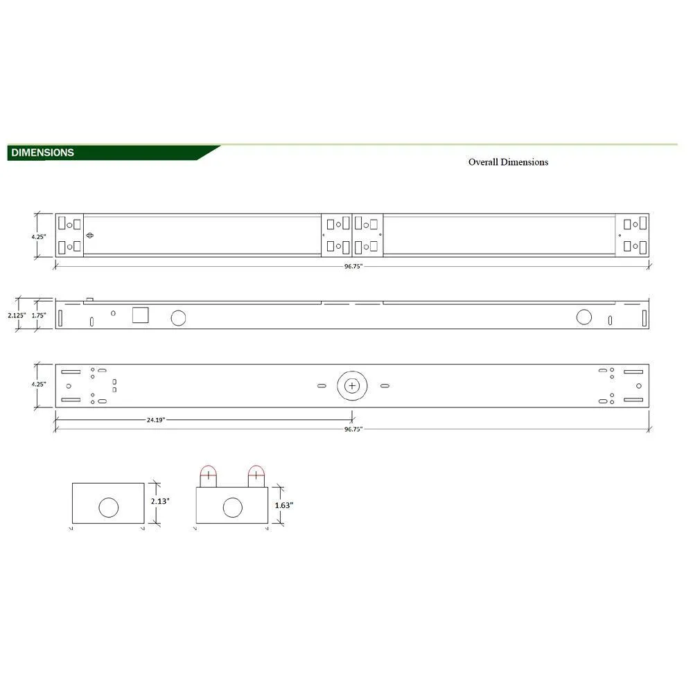 8 ft. 4-Light T8 Industrial LED White Strip Light with 1800 Lumen DLC Flex Tubes 3500K, photo 5 of 6