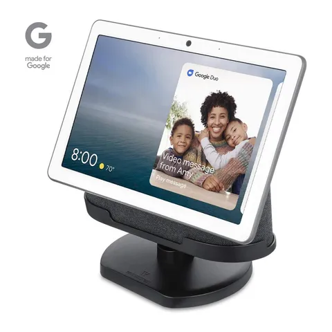 Official Made for Google Wasserstein Adjustable Stand Compatible with Google Nest Hub Max in Charcoal