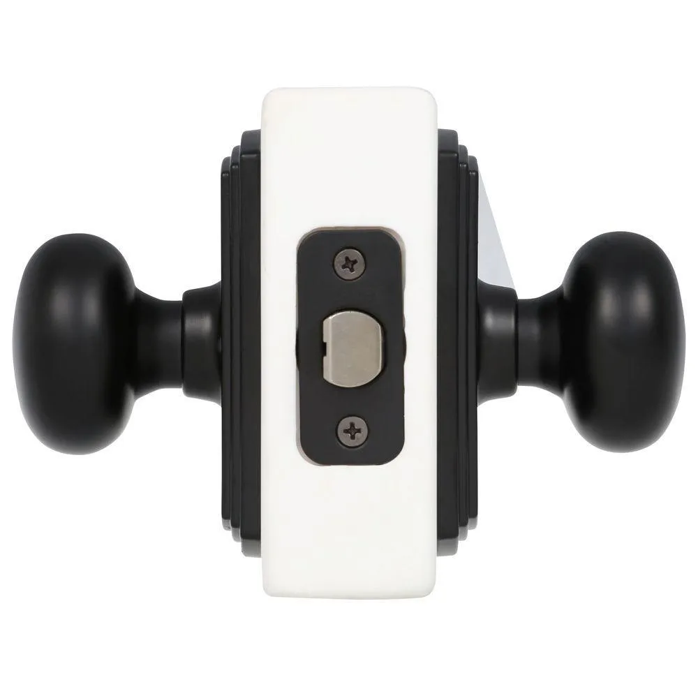 Italian Collection Santo Black Hall/Closet Door Knob, photo 2 of 6