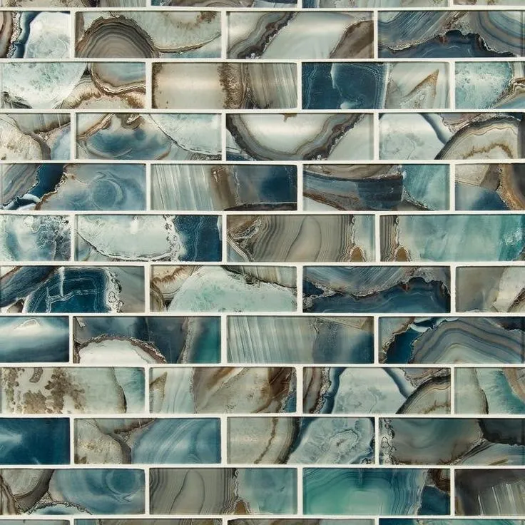 MSI Night Sky Subway 11.81 in. x 11.81 in. x 8mm Textured Glass Mesh-Mounted Mosaic Tile (9.7 sq. ft./Case), photo 5 of 7