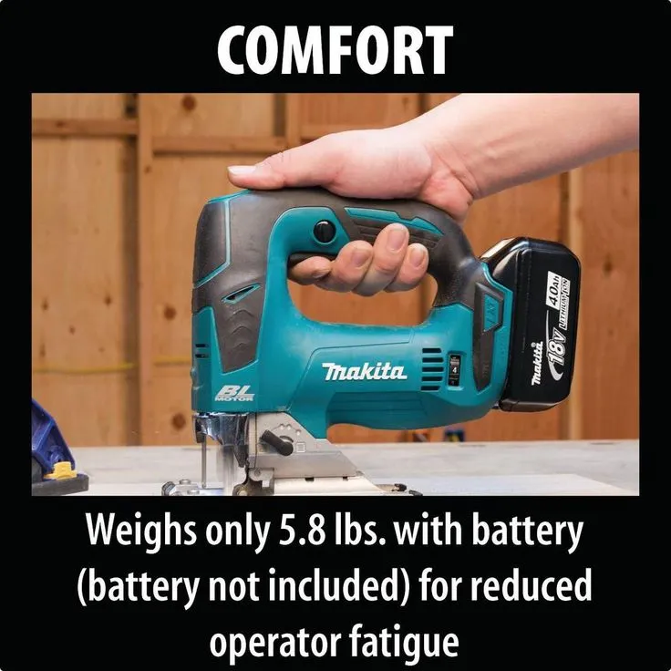 Makita 18-Volt LXT Lithium-Ion Brushless Cordless Jig Saw, Tool Only with Bonus 18-Volt LXT Lithium-Ion 5.0 Ah Battery, photo 7 of 11