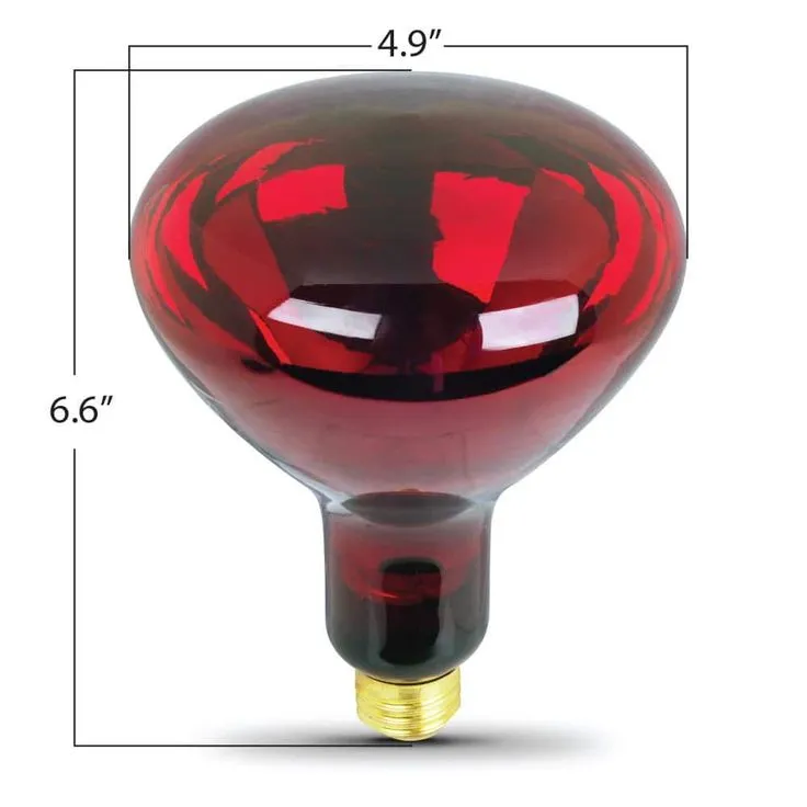 Feit Electric BR40 250-Watt 120-Volt Incandescent Red Heat Lamp Light Bulb, photo 2 of 6
