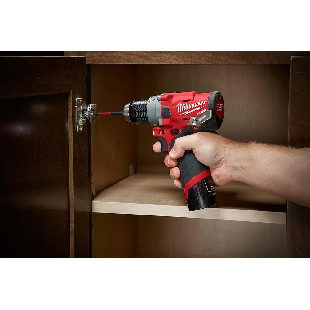 M12 FUEL 12-Volt Lithium-Ion Brushless Cordless 1/2 in. Drill Driver Kit W/ 4.0Ah & 2.0Ah Battery & Hard Case, photo 9 of 11
