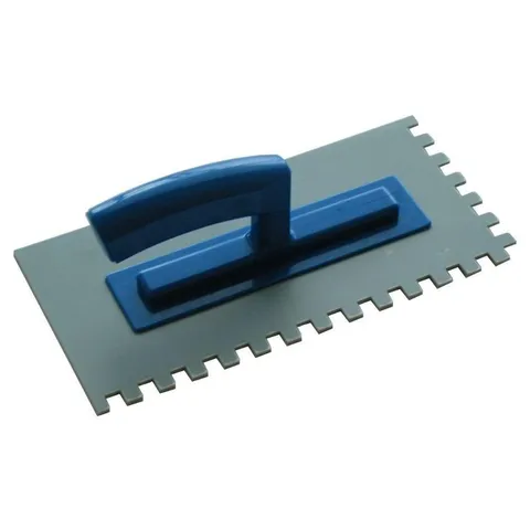 3/8 × 3/8 in Plastic Trowel for Thin-Setting Tile Directly over Floor Heating Mats
