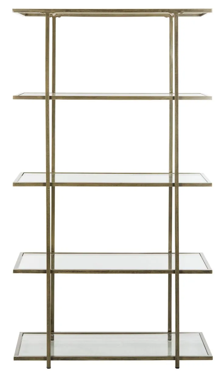 Safavieh Francis French Silver/Clear Metal Etagere, photo 3 of 5