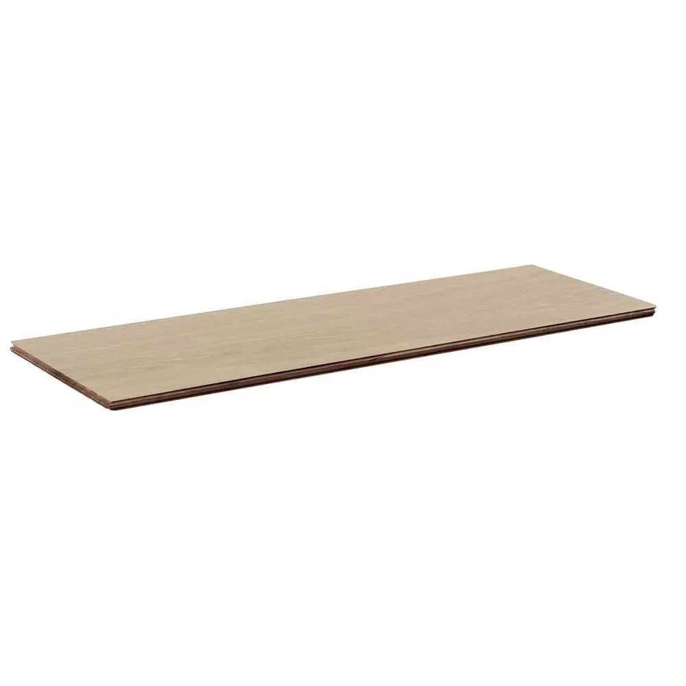 ASPEN FLOORING Bane White Oak 3/8 in. T x 7.5 in. W Tongue and Groove Wire Brushed Engineered Hardwood Flooring (34.36 sqft/case), photo 5 of 6