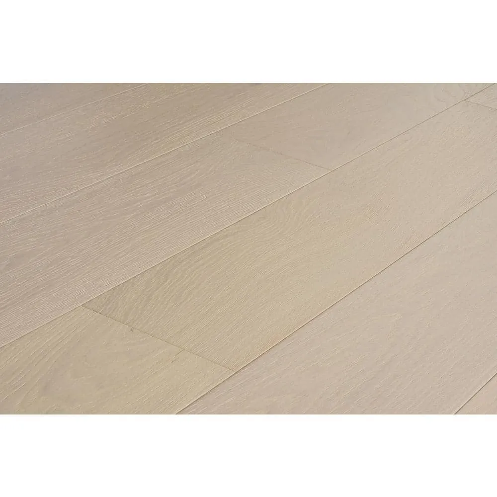 ASPEN FLOORING Bane White Oak 3/8 in. T x 7.5 in. W Tongue and Groove Wire Brushed Engineered Hardwood Flooring (34.36 sqft/case), photo 4 of 6