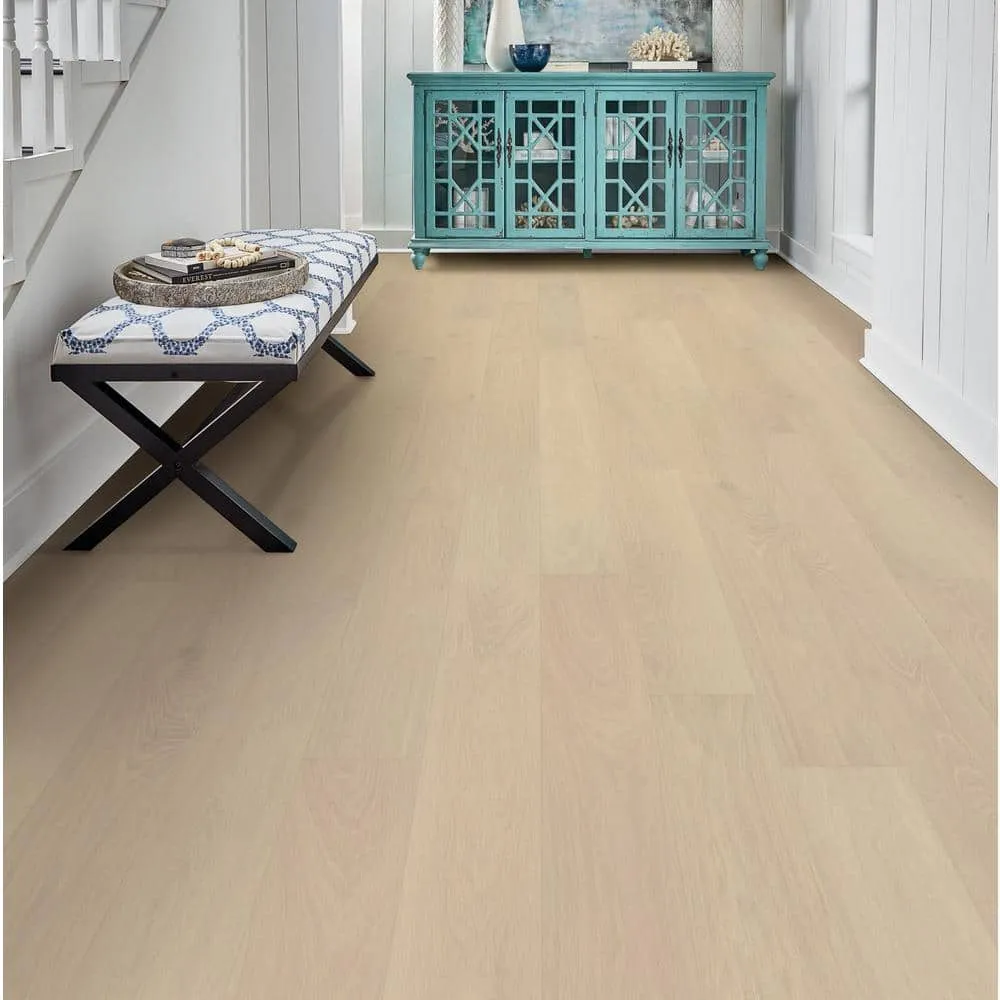 ASPEN FLOORING Bane White Oak 3/8 in. T x 7.5 in. W Tongue and Groove Wire Brushed Engineered Hardwood Flooring (34.36 sqft/case), photo 2 of 6