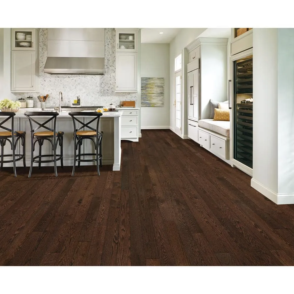 Bruce American Originals Barista Brown Oak 3/4 in. T x 2-1/4 in. W Smooth Solid Hardwood Flooring (20 sq.ft./ctn), photo 2 of 5