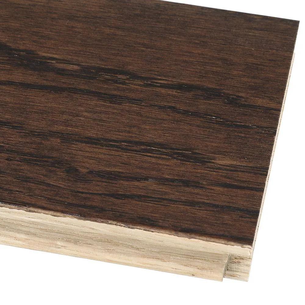 Bruce American Originals Barista Brown Red Oak 3/4 in. T x 3-1/4 in. W Smooth Solid Hardwood Flooring (22 sq.ft./ctn), photo 4 of 9