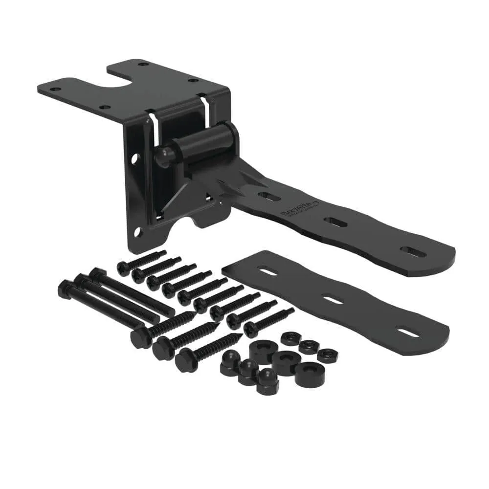 Barrette Outdoor Living 11.62 in. x 3.25 in. Black Vinyl Gate Hinge, photo 2 of 4