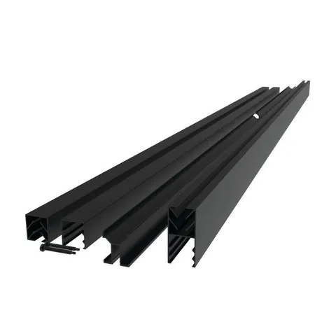 Mixed Materials Matte Black 3-Piece Channel Kit