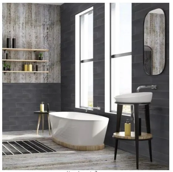 Jeffrey Court Basalt Gray 4 in. x 12 in. Honed Basalt Wall and Floor Tile (1 sq. ft./Pack)*, photo 3 of 3