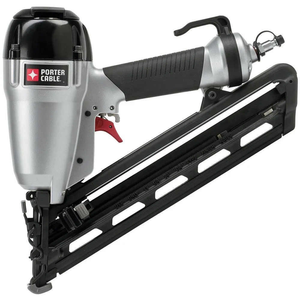PORTER-CABLE 15-Gauge Pneumatic 2-1/2 in. Angled Finish Nailer Kit with Bonus 18-Gauge Brad Nailer Kit, photo 8 of 15