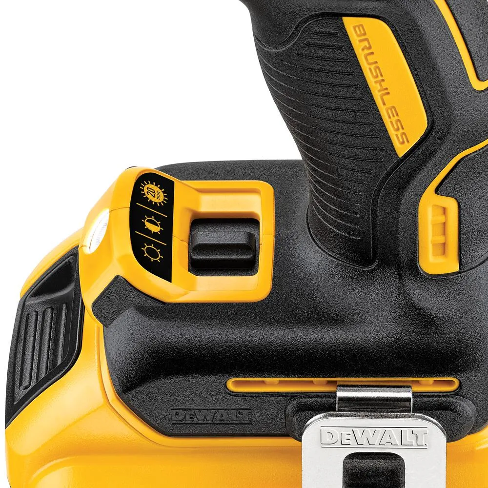 DEWALT 20-Volt MAX XR Cordless Brushless Hammer Drill/Impact Combo Kit (2-Tool) with (1) Battery 2Ah and (1) Battery 4Ah, photo 9 of 14